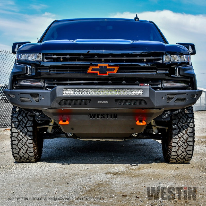 Westin 19+ Chevrolet Silverado 1500 Pro-Mod Front Bumper - Tex. Blk