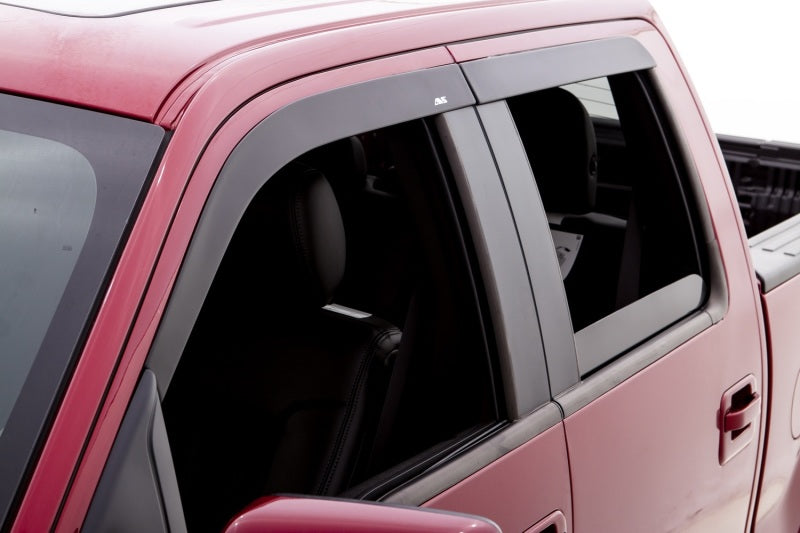 AVS 14-19 Toyota Corolla (Excl. Hatchback) Ventvisor Outside Mount Window Deflectors 4pc - Smoke