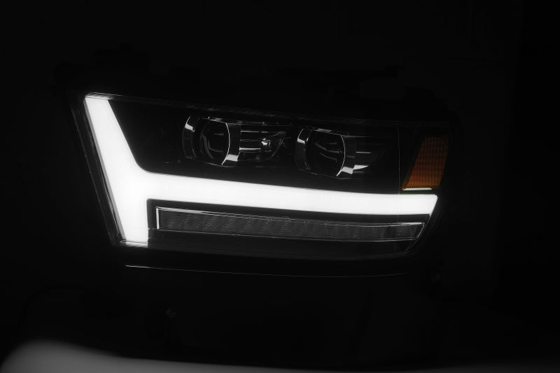 AlphaRex 19+ Ram 1500HD PRO-Series Proj Headlights Plnk Style Jet Blk w/Activ Light/Seq Signal/DRL