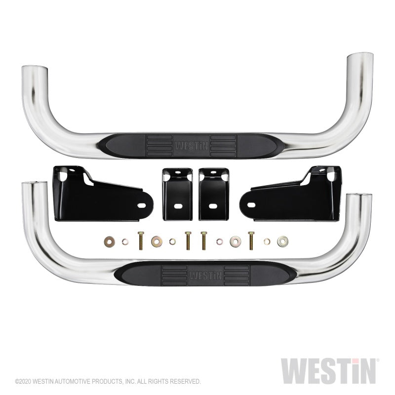 Westin 19+ Chevy/GMC Silverado/Sierra 1500 Regular Cab E-Series 3 Nerf Step Bars - Stainless Steel