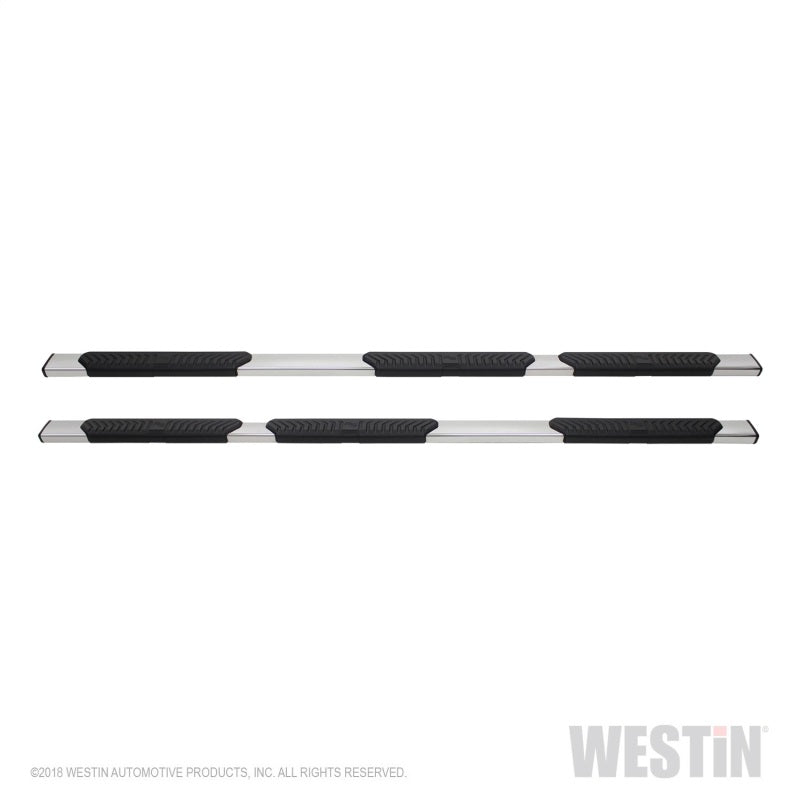 Westin 07+ Chevrolet Silverado 1500 CC 6.5ft Bed R5 M-Series W2W Nerf Step Bars - Polished SS
