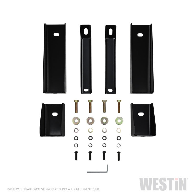 Westin Chevrolet Silverado/Sierra 1500 Crew Cab E-Series 3 Nerf Step Bars - Black
