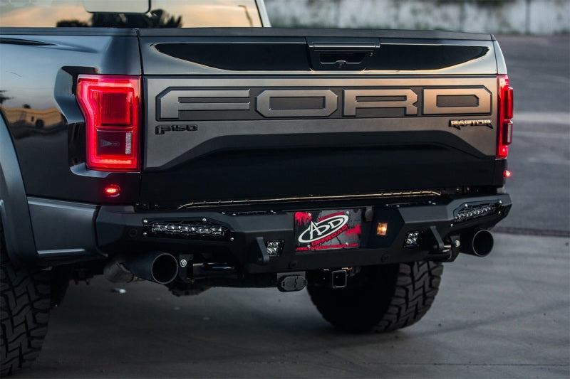 Addictive Desert Designs 17+ Ford F-150 Raptor HoneyBadger Rear Bumper w/ 10in SR LED Mounts