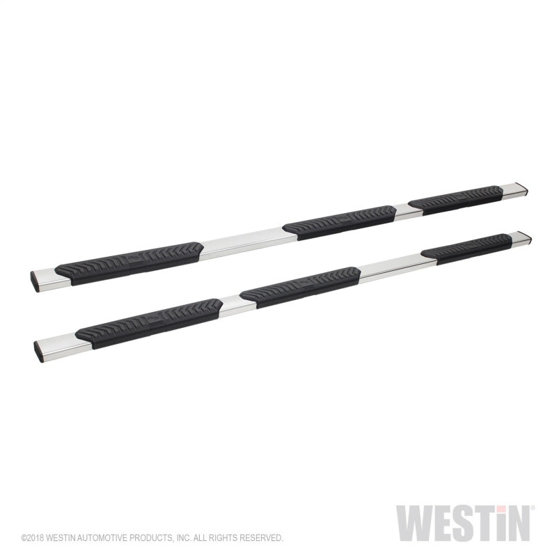 Westin Chevrolet Silverado/Sierra 1500 Crew Cab (6.5ft) R5 Modular Nerf Step Bars - Polished SS