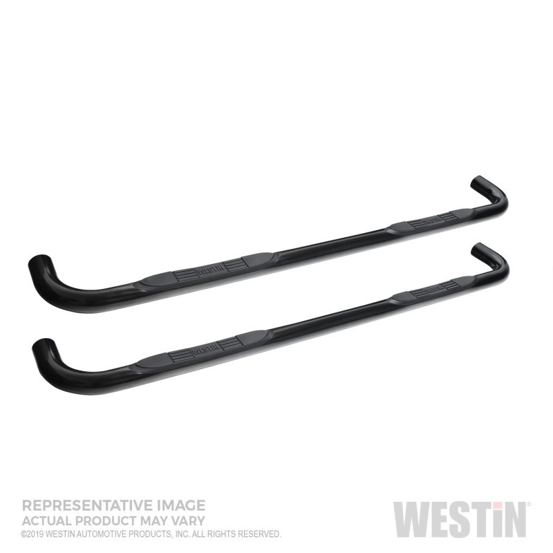 Westin 19+ Chevrolet Silverado 1500 DC E-Series 3 Nerf Step Bars - Blk