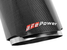 Load image into Gallery viewer, aFe MACH Force-XP 4-1/2in Carbon Fiber OE Replacement Exhaust Tips - 2015+ Dodge Charger/Hellcat