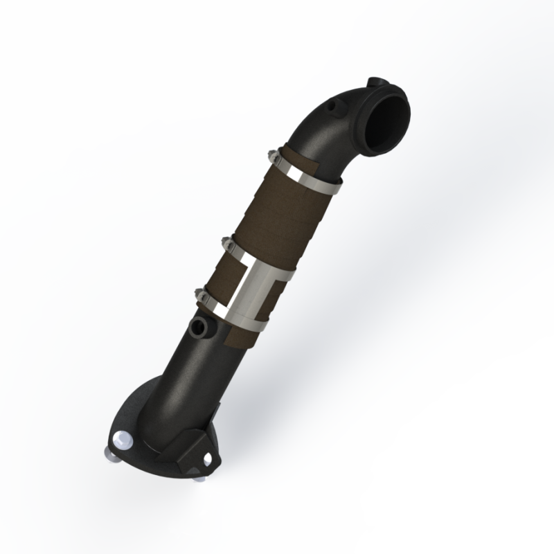 MBRP Chevy/GMC 6.6L Duramax 3in Down Pipe (For 3 Bolt Flange Style Connection)