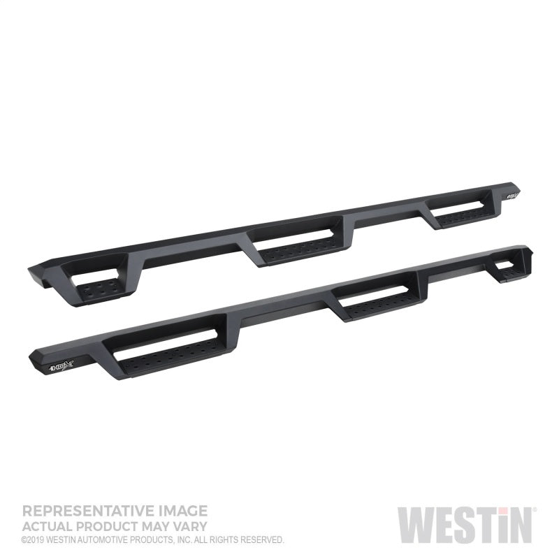 Westin 19+ GM 1500 DC 6.5ft bed (Excludes LD/Limited) HDX Drop W2W Nerf Step Bars - Textured Black