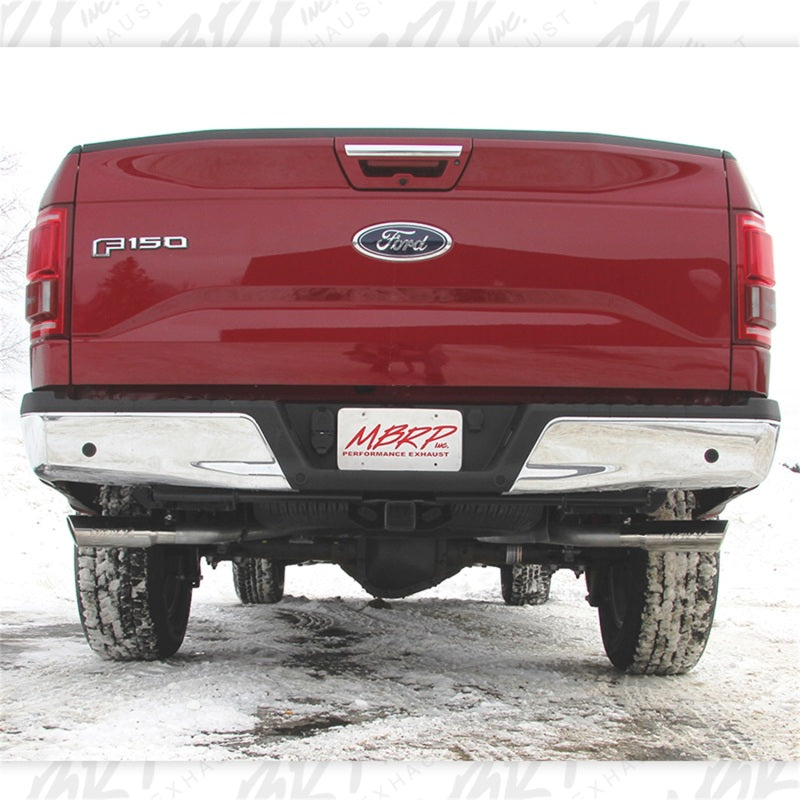 MBRP Ford F-150 2.7L / 3.5L EcoBoost 2.5in Cat Back Dual Side Split Alum Exhaust System