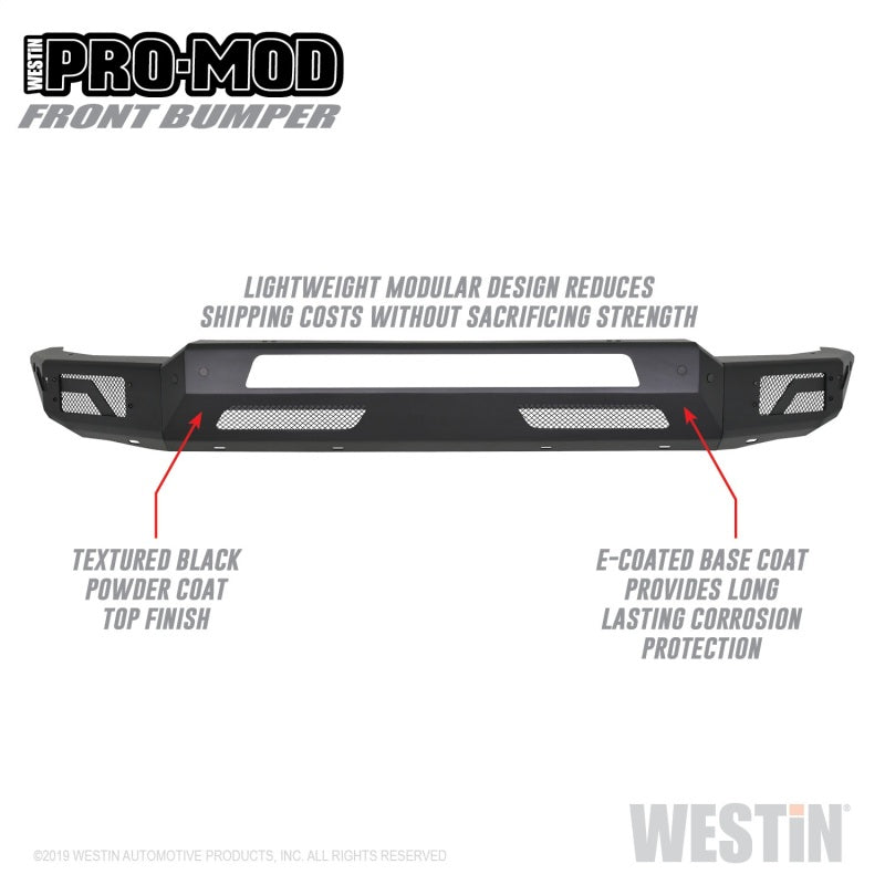 Westin 2019+ Dodge Ram 1500 ( Excludes 1500 Classic & Rebel Models )  Pro-Mod Front Bumper