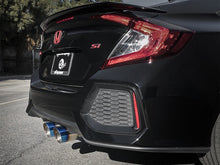Load image into Gallery viewer, aFe Takeda 3in 304 SS Cat-Back Exhaust System w/ Blue Tips 2017+ Honda Civic Si 4Dr I4 1.5L (t)