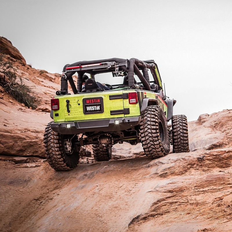 Westin 07+ Jeep Wrangler JK WJ2 Rear Bumper - Textured Black