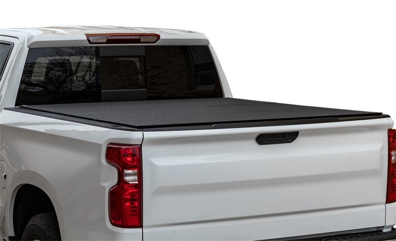 Access LOMAX Pro Series Tri-Fold Cover 07+ Toyota Tundra 6ft6in Bed (Deck Rail) - Blk Diamond Mist