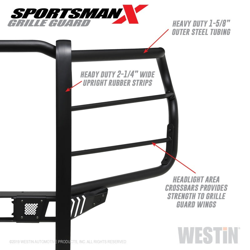 Westin Chevy Silverado 2500/3500 Sportsman X Grille Guard - Textured Black