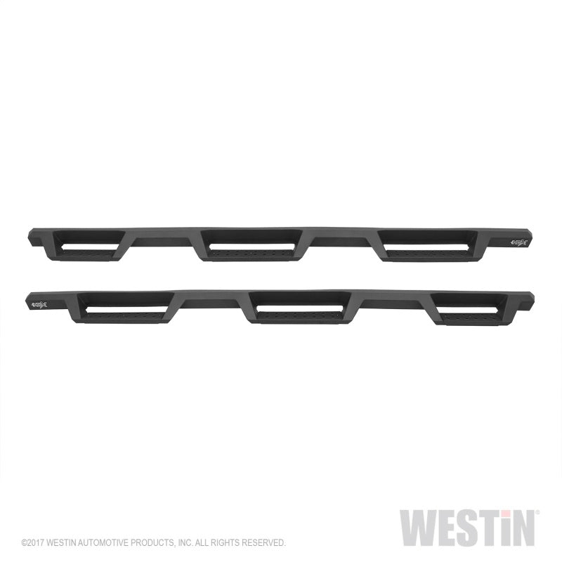 Westin 14+ Chevrolet Silverado 1500 DC 6.5ft Bed HDX Drop W2W Nerf Step Bars - Tex. Blk