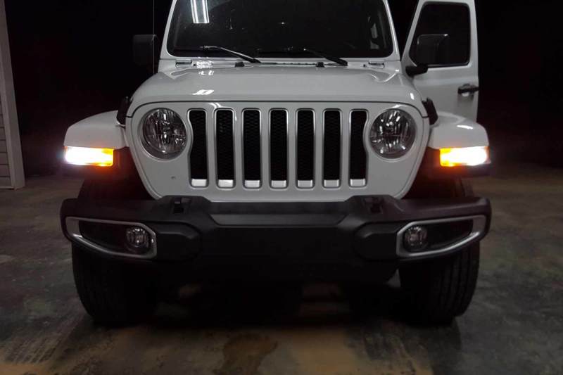 Diode Dynamics JL Wrangler Front Turn Stage 1 (7443 LED Bulb HP48 - White and - Amber)