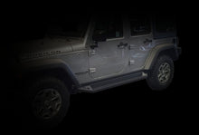 Load image into Gallery viewer, DV8 Offroad 07-18 Jeep Wrangler JK Plated Steel Rock Slider Steps - Matte Black (4 Door Only)