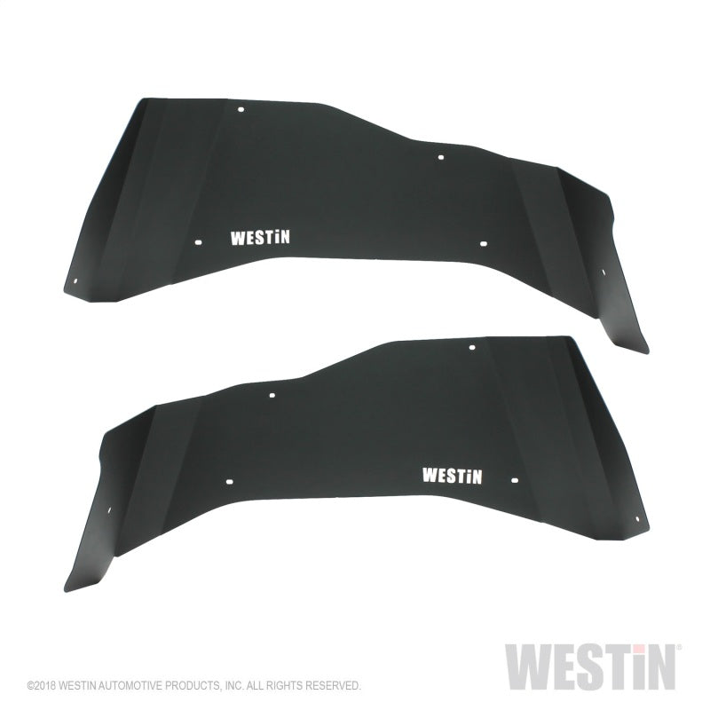 Westin 07+ Jeep Wrangler JK Inner Fenders - Rear - Textured Black