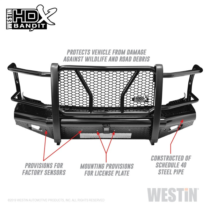 Westin 10+ RAM 2500/3500 HDX Bandit Front Bumper - Black