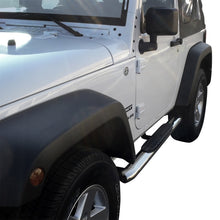 Load image into Gallery viewer, Westin Jeep Wrangler 2dr PRO TRAXX 4 Oval Nerf Step Bars - SS