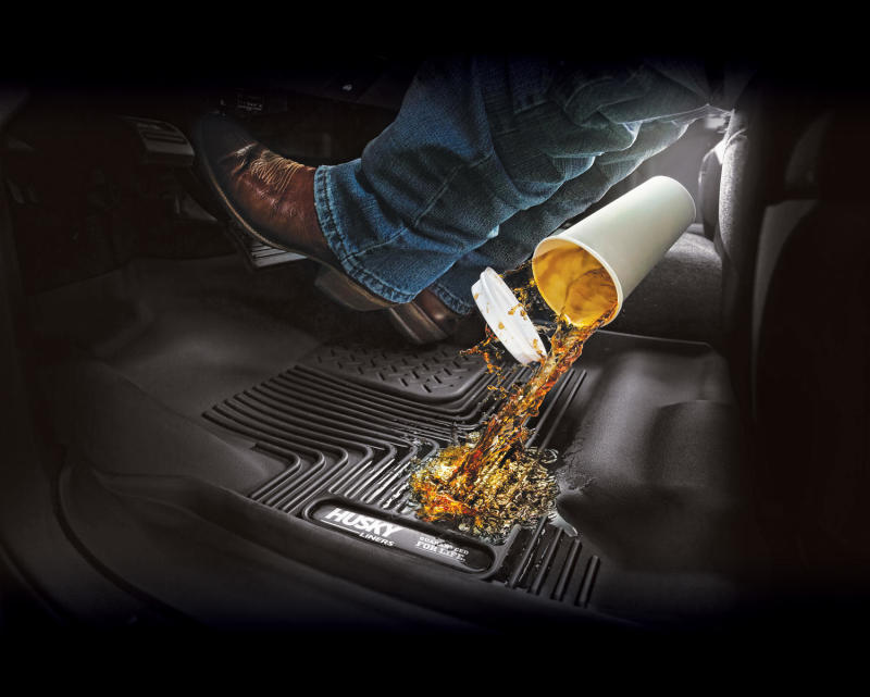 Husky Liners 2015 Chevrolet Suburban / Yukon X-Act Contour Black Floor Liners (2nd Seat)