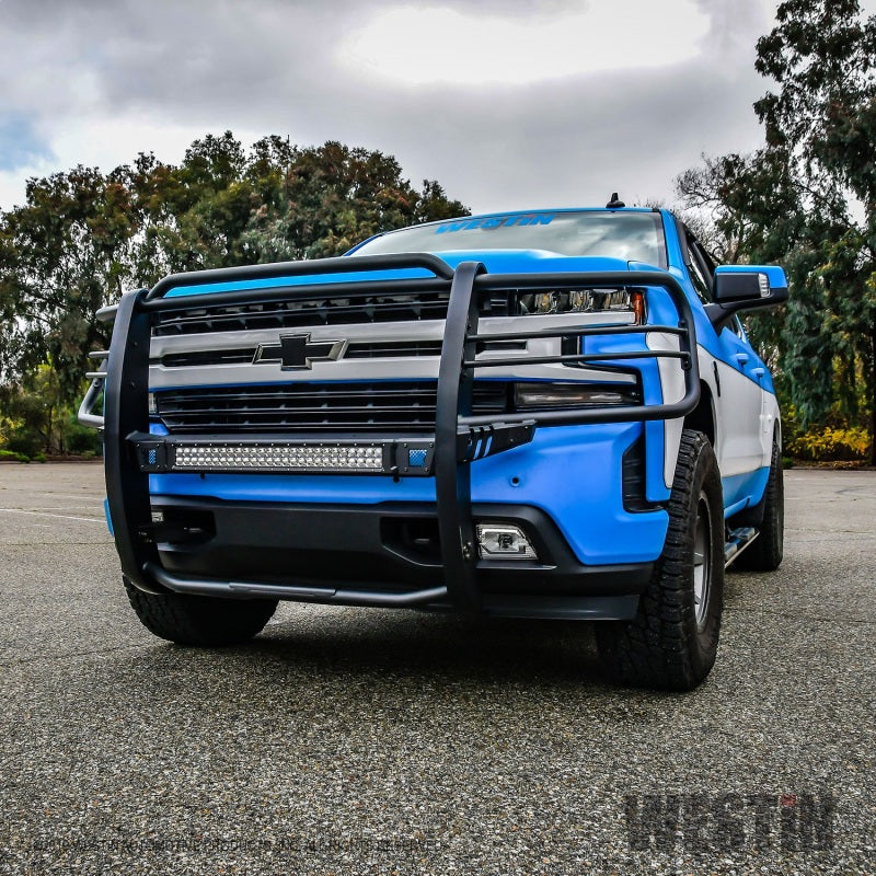 Westin 19+ Chevy 1500 Sportsman X Grille Guard - Textured Black (Excl. 2019 Silverado LD)