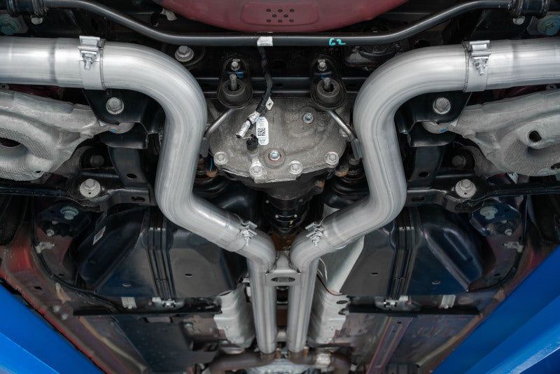 MBRP Ford Mustang GT 5.0 3in Dual Split Rear AL Cat Back w/ Quad 4.0in Dual Wall Tips