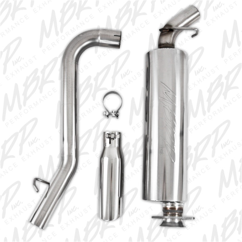 MBRP Jeep Wrangler (JK) Inline-4 2.5L Inline-6 4.0L Cat Back Single Side