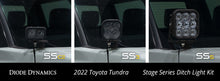 Load image into Gallery viewer, Diode Dynamics 2022 Toyota Tundra SS3 Pro Stage Series Ditch Light Kit - White Combo