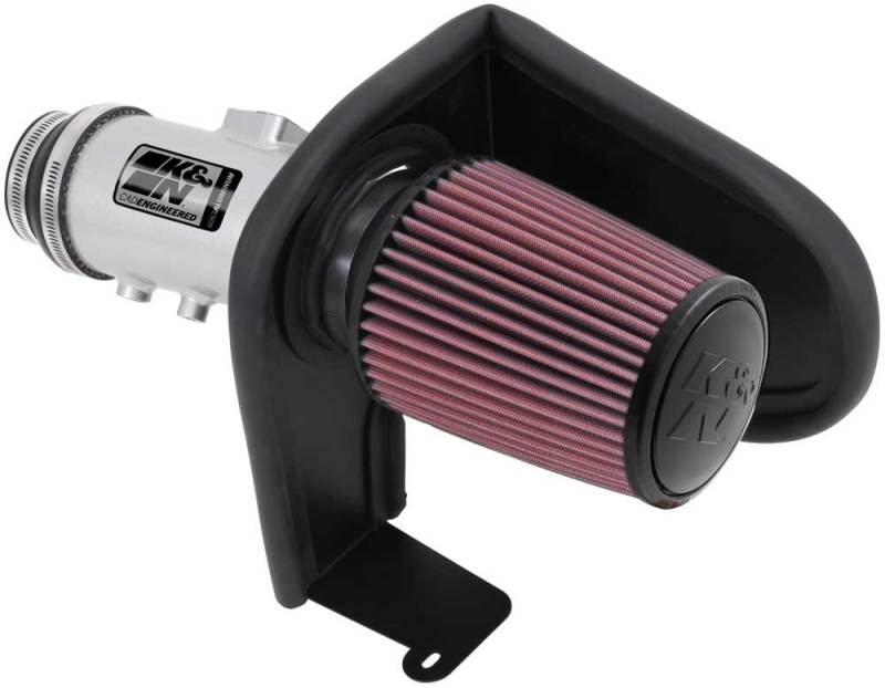 K&N Honda Accord 3.5L V6 69 Series Typhoon Air Intake System - Silver Cold Air Intake Kit