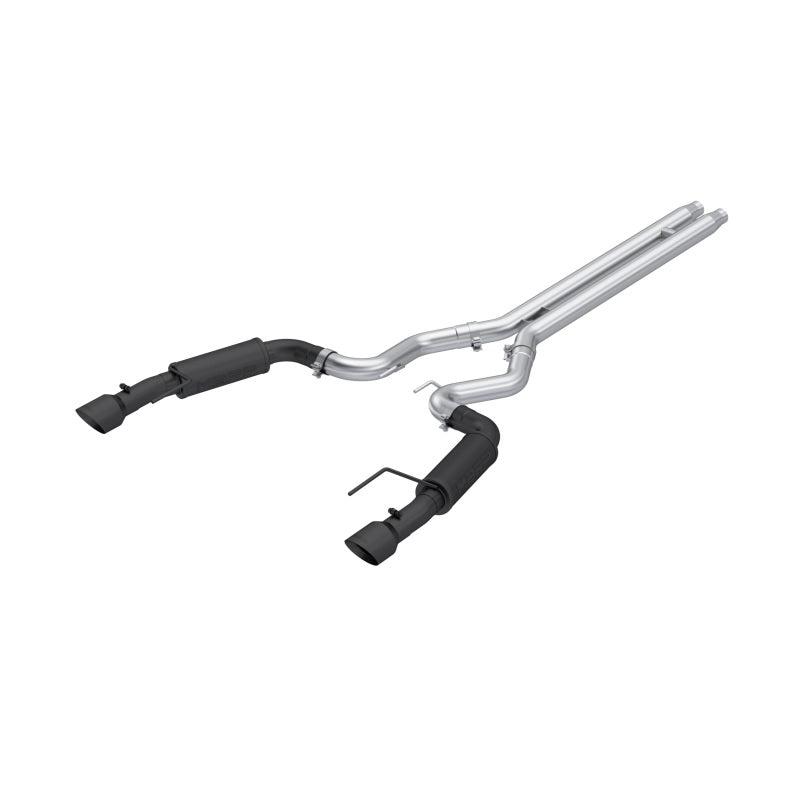 MBRP Ford Mustang GT S650, 5.0 3in Cat-Back Dual Split Black-Coated Aluminized Steel