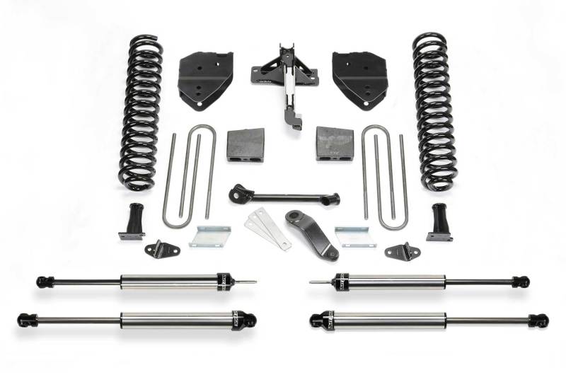 Fabtech 17+ Ford F250/F350 4WD Diesel 4in Basic Sys w/Dlss Shks