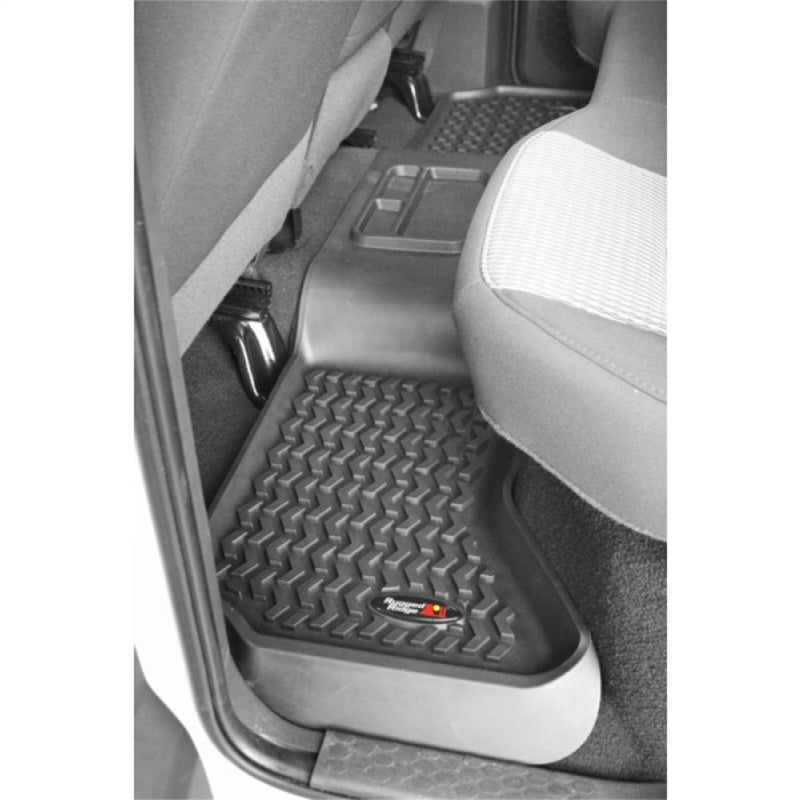 Rugged Ridge Floor Liner Rear Black Dodge Ram 1500 Quad Cab