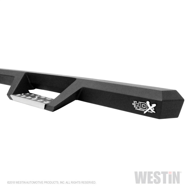 Westin Ford F-250/350/450/550 Super Cab HDX Stainless Drop Nerf Step Bars - Tex. Blk