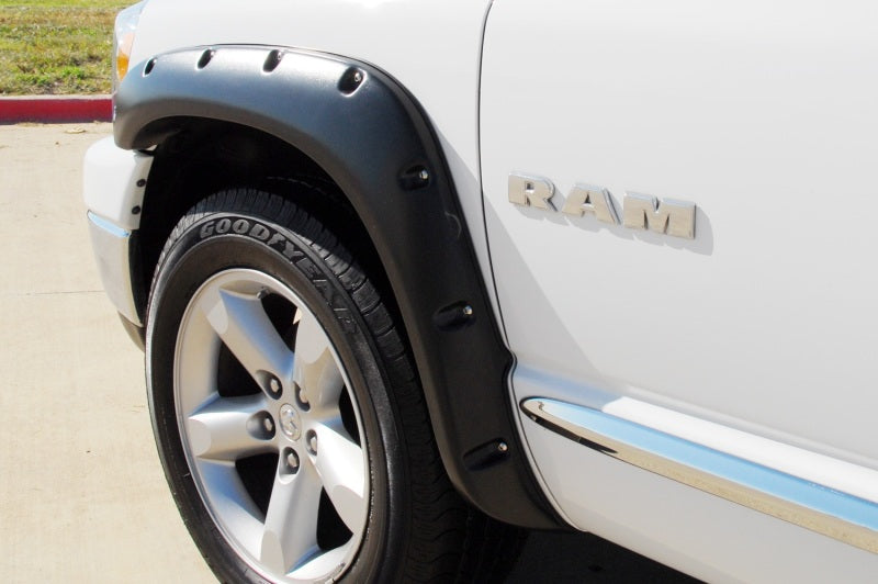 Lund Dodge Ram 1500 RX-Rivet Style Smooth Elite Series Fender Flares - Black (4 Pc.)