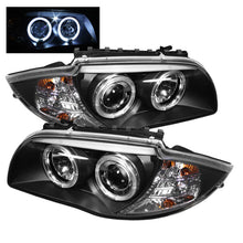 Load image into Gallery viewer, Spyder BMW E87 1-Series 08-11 Projector Headlights LED Halo Black High H1 Low H7 PRO-YD-BMWE87-HL-BK