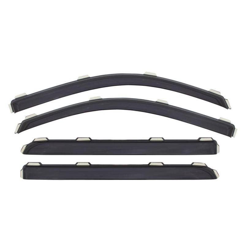AVS 15-18 Ford F-150 Supercab Ventvisor In-Channel Front & Rear Window Deflectors 4pc - Smoke