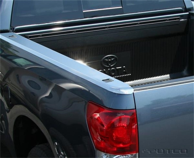 Putco 07-13 Toyota Tundra - Short Bed - 6.5ft Bed Stainless Steel Skins (Holes)