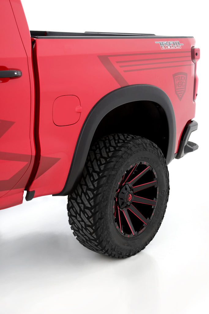 Lund Chevy Silverado 1500 SX-Sport Smooth Elite Series Rear Fender Flares - Black (2 Pc.)