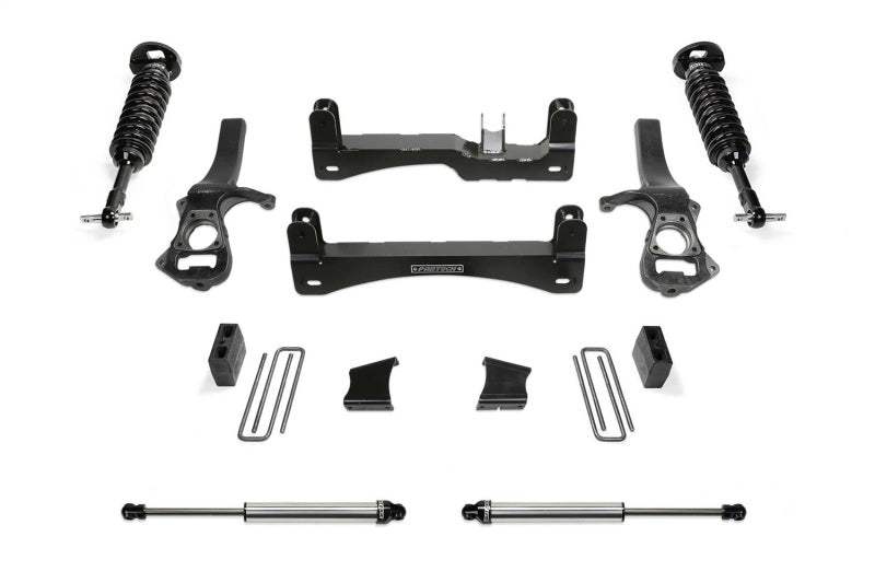 Fabtech 2019+ GM C1500 P/U 6in Perf Sys w/Dl 2.5 & 2.25