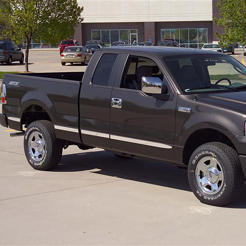 Putco Ford F-150 Super Cab 6ft Box (w/o Flares) - Billet Aluminum Body Side Molding