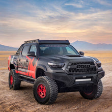 Load image into Gallery viewer, Go Rhino Tacoma Element Front Bumper w/ Power Actuated Hide-away Light Bar Mount Tex Black