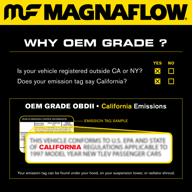 MagnaFlow Front Forward Converter Direct Fit 09-16 BMW Z4 3.0L