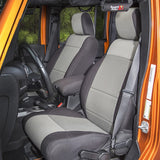 Rugged Ridge Seat Cover Kit Black/Gray Jeep Wrangler JK 4dr