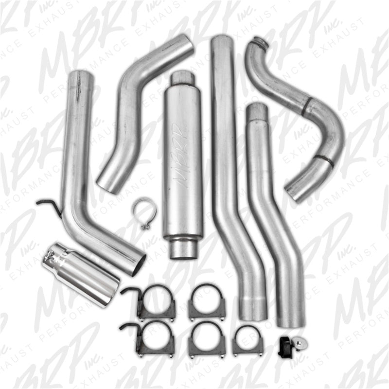 MBRP Dodge 2500/3500 Cummins 4WD ONLY Turbo Back Single Side Exit Alum Exhaust System