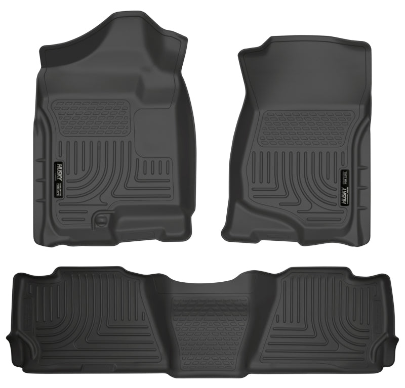 Husky Liners 07-13 GM Escalade/Suburban/Yukon WeatherBeater Black Front & 2nd Seat Floor Liners