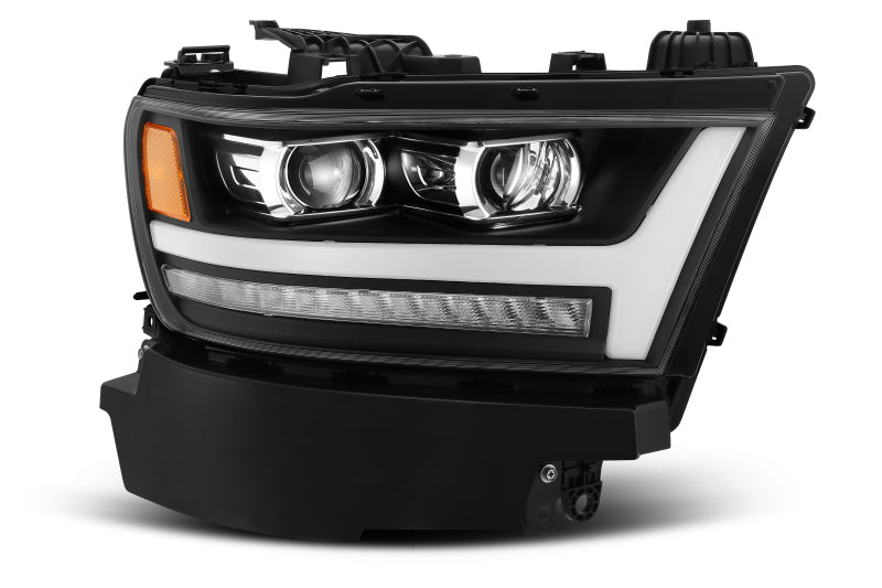 AlphaRex 19+ Ram 1500HD PRO-Series Proj Headlight Plnk Style Blk w/Activ Light/Seq Signal/Plnk DRL