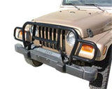Rampage Jeep Wrangler(YJ) Headlight Euro Grill Guard - Black