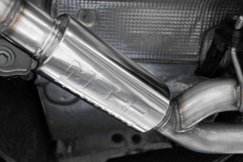 MBRP Audi S5 Coupe/S4 Sedan T304 SS 2.5in Cat-Back Quad Rear Exit Exhaust - Carbon Fiber Tips