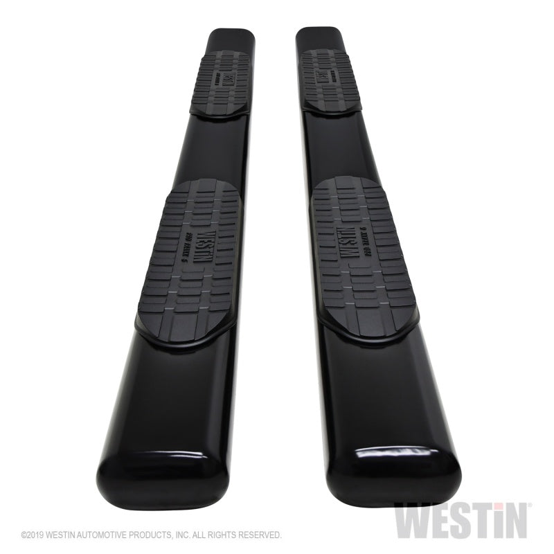 Westin 19+ Chevrolet Silverado Crew Cab PRO TRAXX 6 Oval Nerf Step Bars - Black